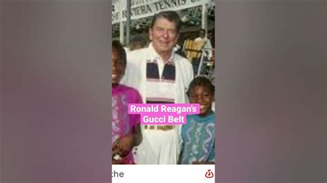 ronald reagan gucci belt|ronald reagan adult life.